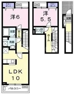 エレンシア【2階】の間取り