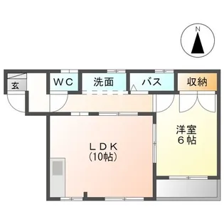 コーポ堀江【2階】の間取り