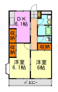 エルパラシオン【3階】の間取り