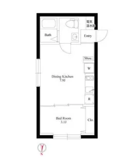 グラウンデュークス西大島【3階】の間取り