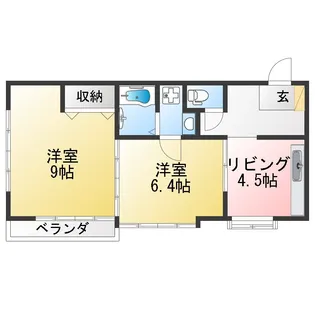 ミラクルハイツ【2階】の間取り