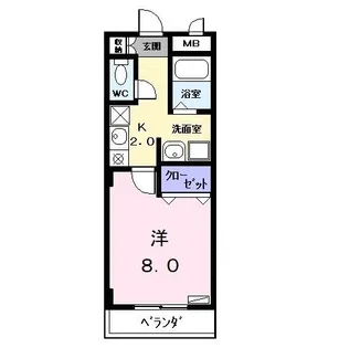 メゾン オリーブ【2階】の間取り