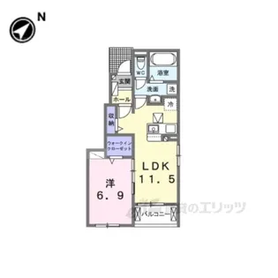 レガーミ・F【1階】の間取り