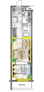 プラネソシエプラス桜台【3階】の間取り