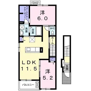 シュライン ガーデン II【2階】の間取り