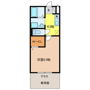 セジュール望【1階】の間取り