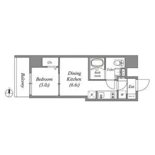 Primal KinshichoII【3階】の間取り