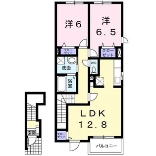 ソレア-ド久保I番館【2階】の間取り