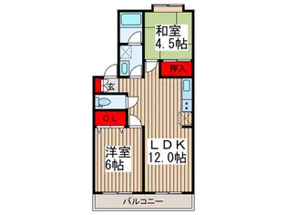 サンライトハイツ II【2階】の間取り