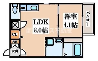 F asecia Leand【3階】の間取り