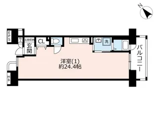 UR潮見駅前プラザ二番街【8階】の間取り