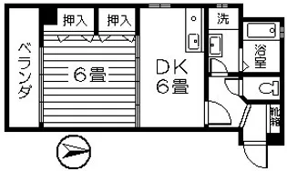 ライブARATA【6階】の間取り
