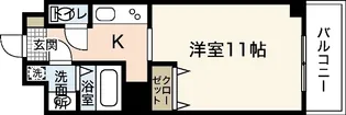 リバーハイツ【7階】の間取り