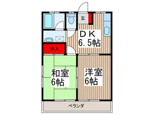 クリエイト入間【2階】の間取り