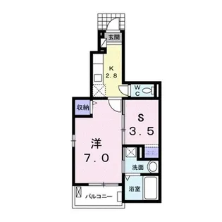 レザンI【1階】の間取り