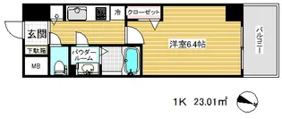プレサンスみなと元町駅前【9階】の間取り