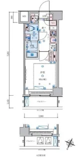 リヴシティ横濱石川町【4階】の間取り