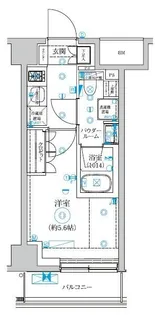 セジョリ横浜WESTII【6階】の間取り