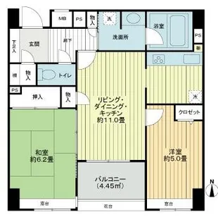 レクセルマンション錦糸町【7階】の間取り