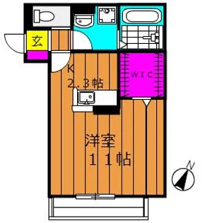 エルメゾン支所前【3階】の間取り