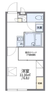 レオパレス豊III【1階】の間取り