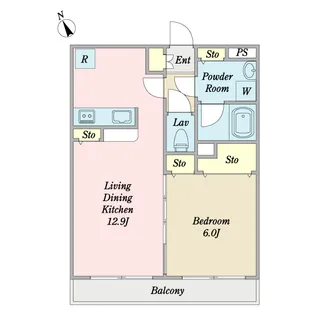 クレール ド リュンヌ【1階】の間取り