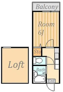 シダーフィールド壱番館【1階】の間取り