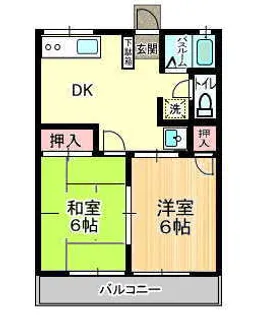 スターツB【1階】の間取り