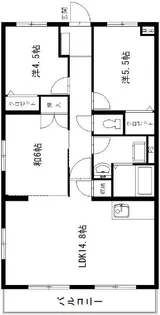 エスペランサAOI【5階】の間取り