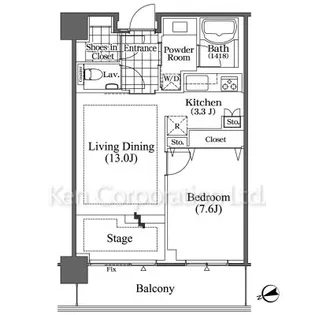 芝浦アイランド ブルームタワー【37階】の間取り