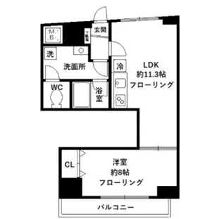 ローズガーデン【7階】の間取り