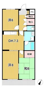 ヴァンヴェールK【1階】の間取り