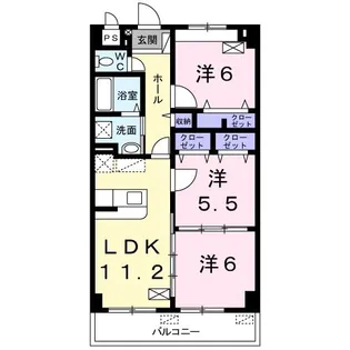River Gate S 小禄【3階】の間取り
