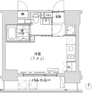 グランディオール広尾テラス【12階】の間取り