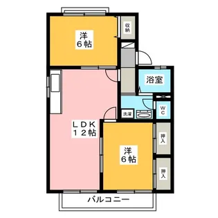 セジュール若宮 B棟【1階】の間取り