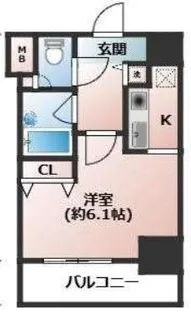 ステージファースト西早稲田【10階】の間取り