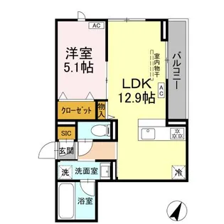 エスペリア新百合ヶ丘【2階】の間取り