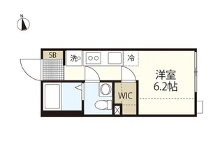 COLLINA向洋中町【2階】の間取り