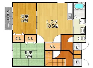 田島ハイツ【1階】の間取り