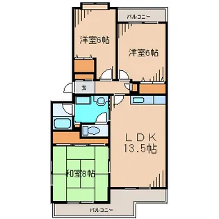 エクレール本鵠沼【3階】の間取り