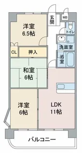 第3猪飼ビル【4階】の間取り