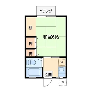 グリーンハイツ【2階】の間取り