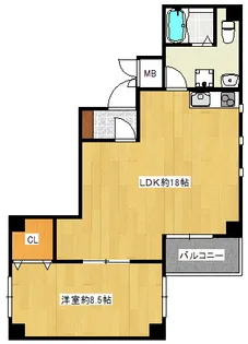 アドバンスジャパン今里【6階】の間取り