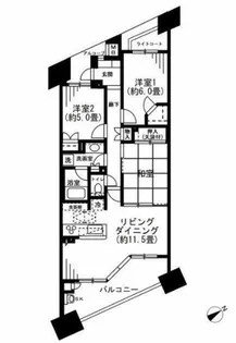 プライマルシティC棟【7階】の間取り
