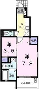 ブルック駅西【1階】の間取り
