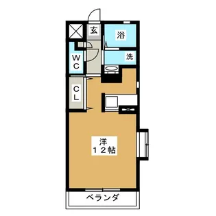 EKU’U SWEET 1【1階】の間取り