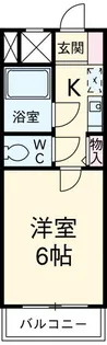 パルティール田代【2階】の間取り