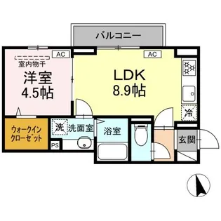 セレスティア大森西【3階】の間取り
