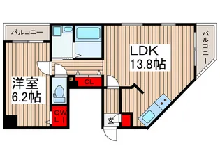 島根グリ-ンフォレスト【5階】の間取り