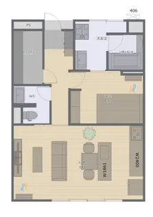 キャッスル・ビュティ【3階】の間取り